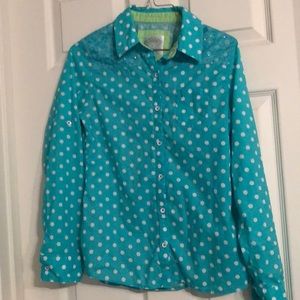 Justice button down shirt